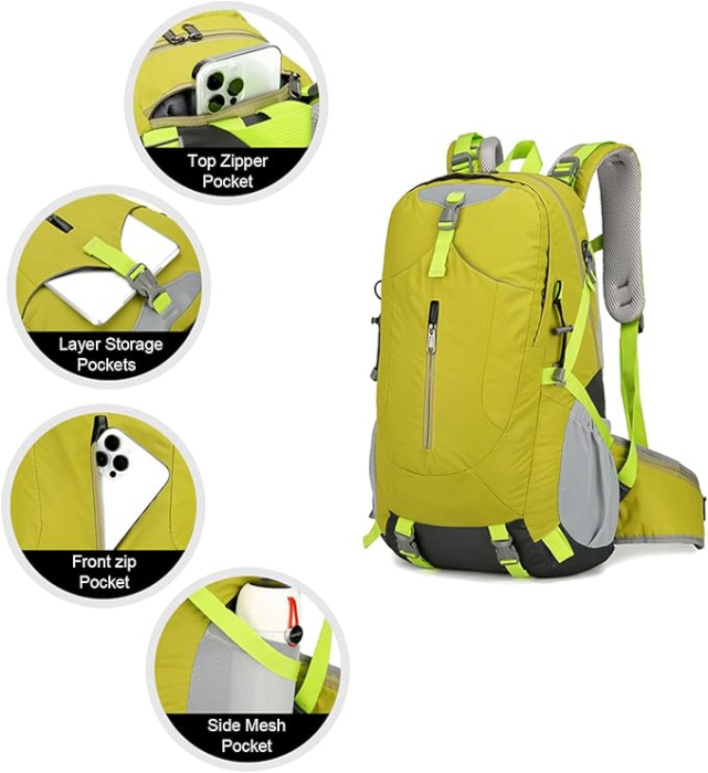 Rucsac drumeție rezistent la apă multifunctional daypack cu buzunare pentru ciclism outdoor [3]