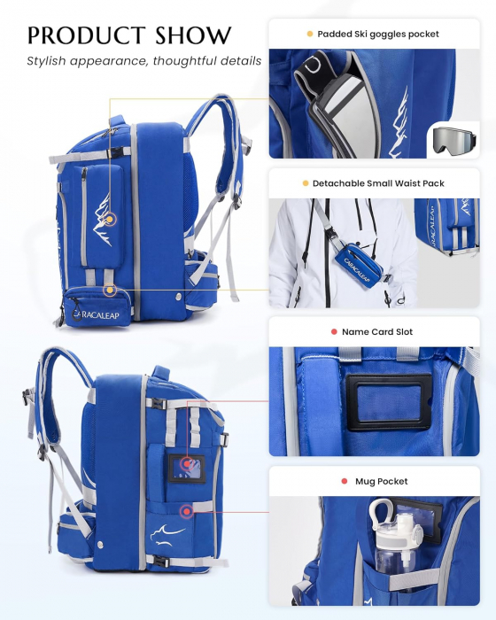 Rucsac impermeabil pentru drumetii 61 L [6]