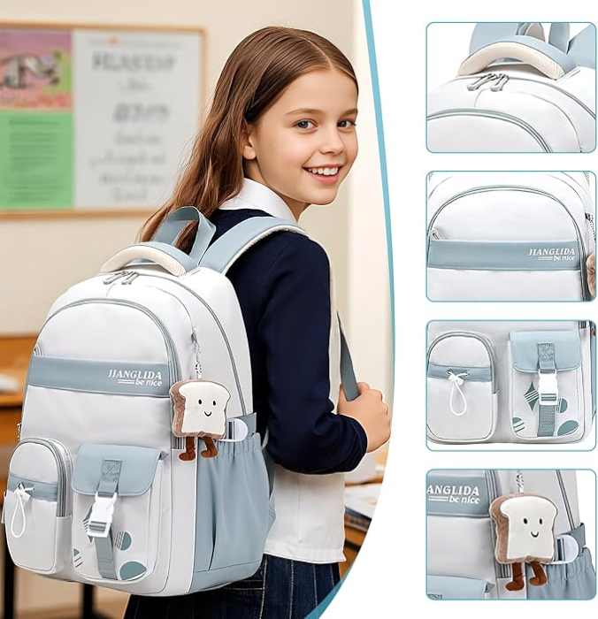 Rucsac robust impermeabil, ghiozdan scoala, calatorii, fitness 30 x 10 x 45 cm; 740 g [4]