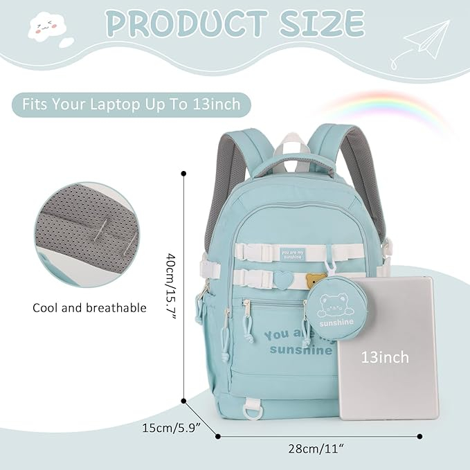 Rucsac robust impermeabil, ghiozdan scoala, calatorii, fitness 15 x 28 x 40 cm; 500 g [2]