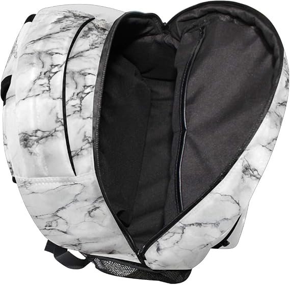 Rucsac alb robust, impermeabil, ghiozdan scoala, calatorii, fitness 40.6 x 29.2 x 20.3 cm [6]