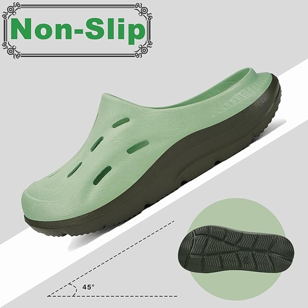 Saboti lejeri cu talpa ortopedica verde/negru 38/39 EU [4]