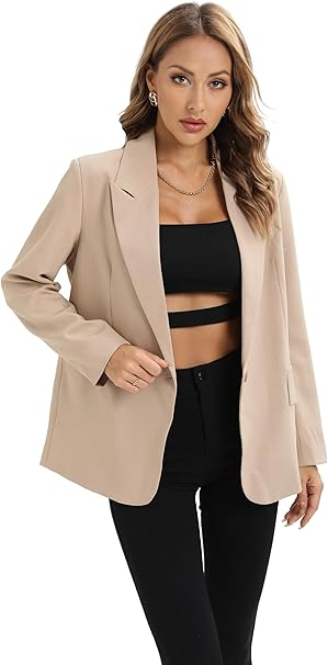 Sacou crem scurt, elegant cu maneci 3/4 si buzunare S [2]