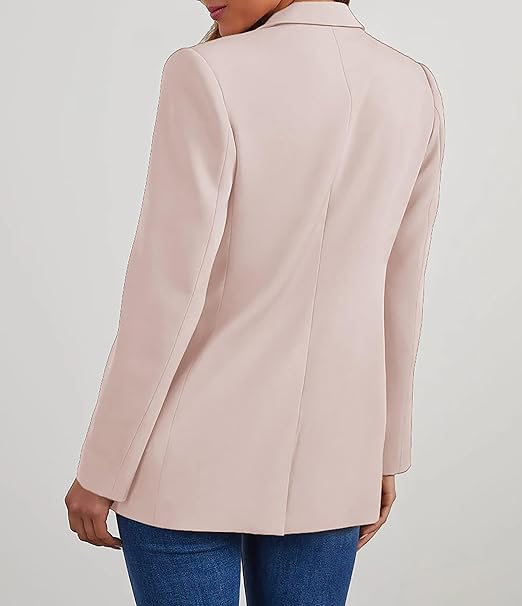Sacou scurt, elegant cu manec lunga si buzunare Alb S [3]