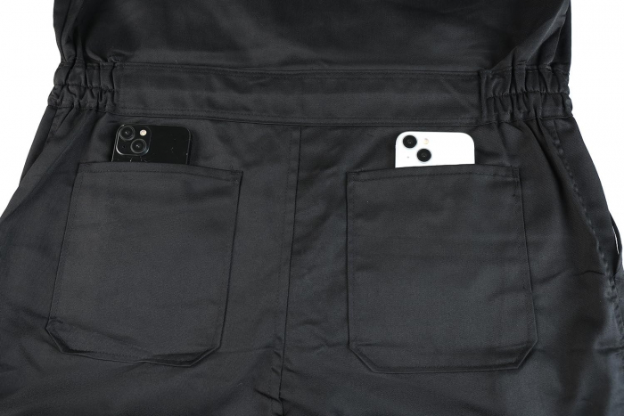 Salopeta completa de munca, mijoc elastic, buzunare, banda reflectorizanta, M [6]