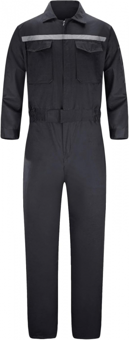 Salopeta completa de munca, mijoc elastic, buzunare, banda reflectorizanta, M [1]