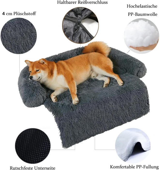 Saltea animale de companie pentru protectie mobila, autoturism 80x80x20 cm; 1000 g [3]