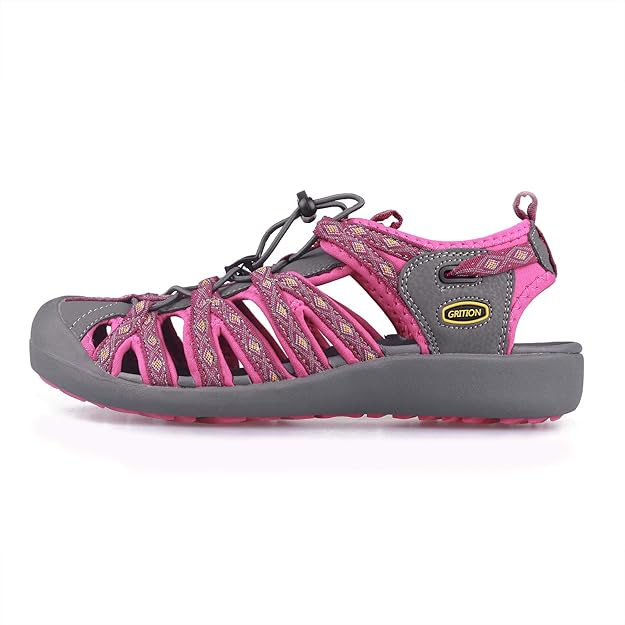 Sandale lejere de drumetii si aer liber pentru femei, gri-roz, marimea 36 [2]