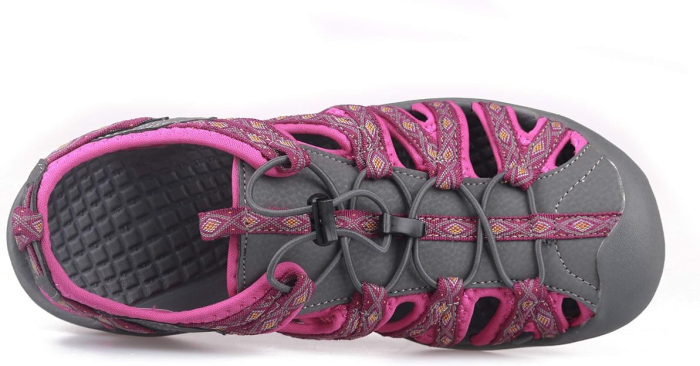 Sandale lejere de drumetii si aer liber pentru femei, gri-roz, marimea 36 [4]