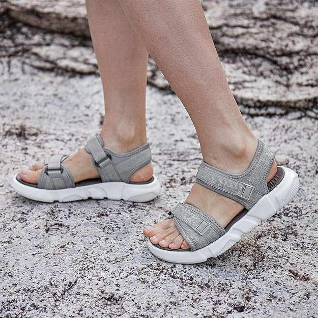Sandale lejere de drumetii si aer liber pentru femei, gri marimea 36 [2]