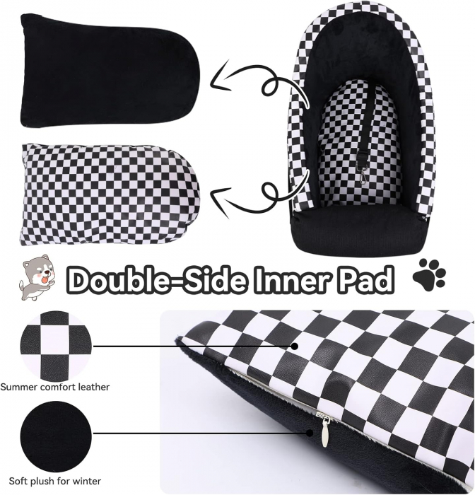Scaun auto impermeabil pentru animale de companie mici 47 x 28 x 33 cm; 1,21 kg [3]