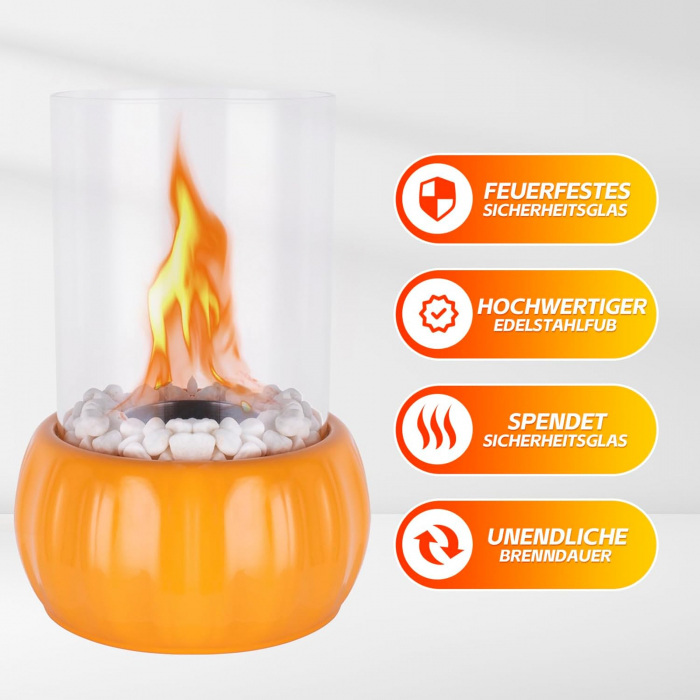 Semineu decorativ de masa cu bio-etanol, fara gaze si fara fum [6]