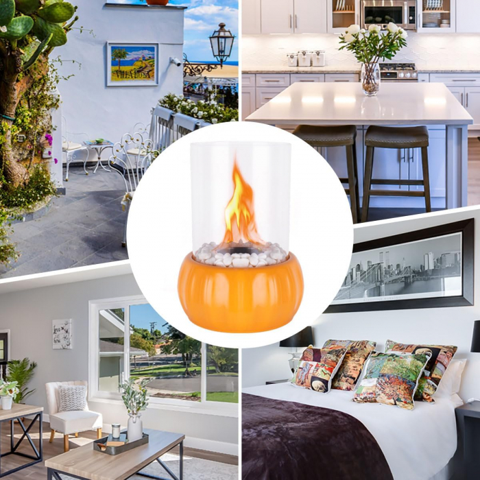 Semineu decorativ de masa cu bio-etanol, fara gaze si fara fum [5]