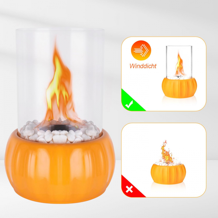 Semineu decorativ de masa cu bio-etanol, fara gaze si fara fum [4]