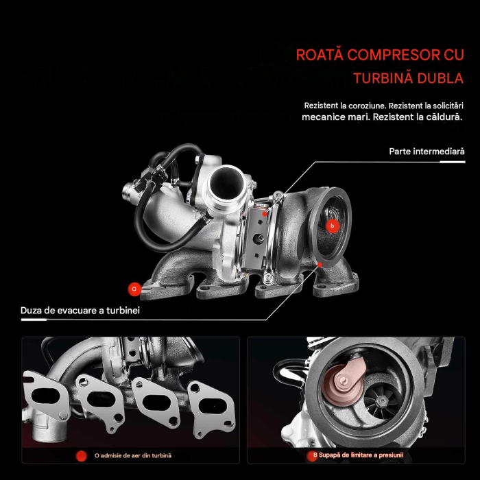 Turbosuflantă Frankberg GT1446MZGL, 1.4 Benzină, Cod OE 55565353 [4]