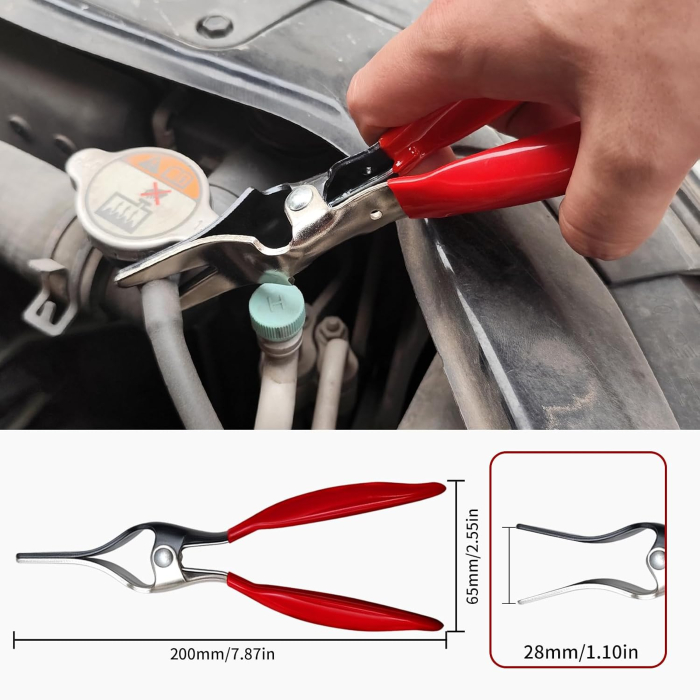 Set Clești Coliere Furtun WISEUP, 4 Piese, Oțel Carbon #55, Clește Lung 68 cm, Cutie Inclusă [4]