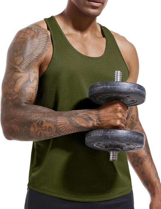Set 3 Maiouri Sport Bărbați Holure, Y-Back, Respirabile, negru/gri/verde S [5]