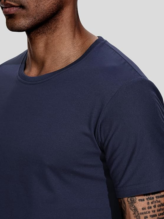 Set 5 tricouri sport respirabile pentru barbati,  Negru/Gri/Bleumarin/Rosu/Alb 4XL [4]