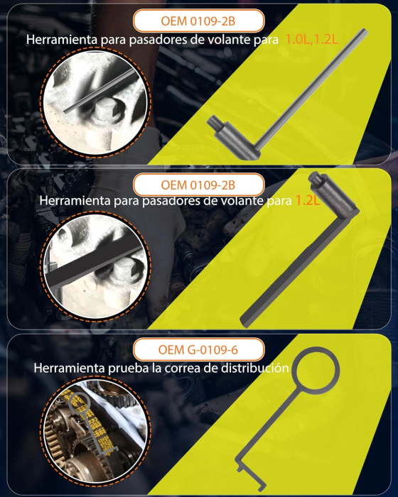 Set cale distributie pentru Peugeot, Opel, 1.2 Vti (VVT) / GDI PureTech Benzină 109-2C, 109-2D, G-0109-6, 0109-2B, G-0109-2E [5]