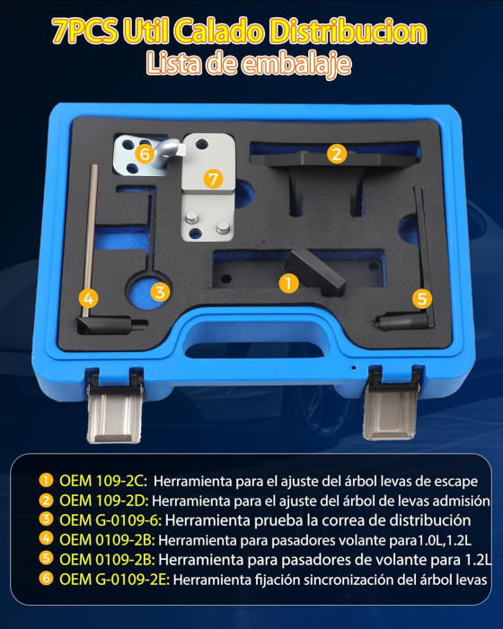 Set cale distributie pentru Peugeot, Opel, 1.2 Vti (VVT) / GDI PureTech Benzină 109-2C, 109-2D, G-0109-6, 0109-2B, G-0109-2E [2]