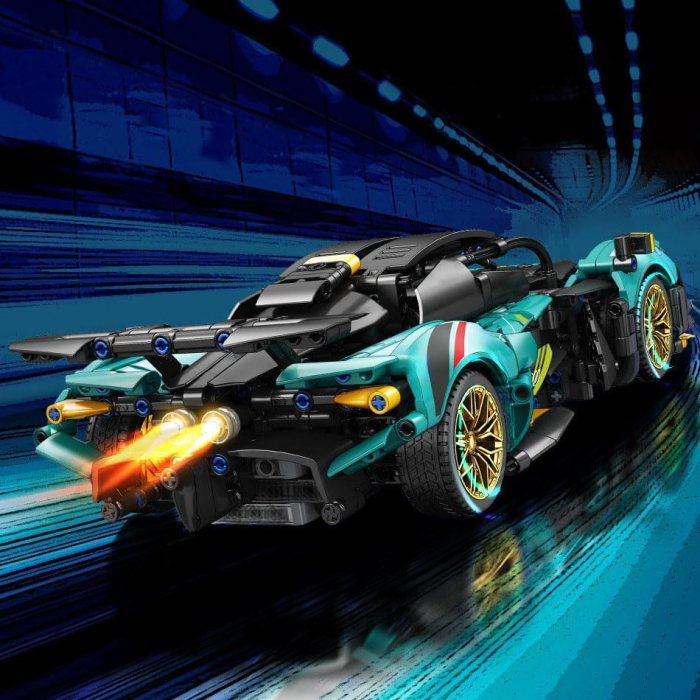 Seturi de blocuri de construcție pentru mașini super sport,  Aston Martin Valkyrie la scară 1:14, 982 de piese [5]