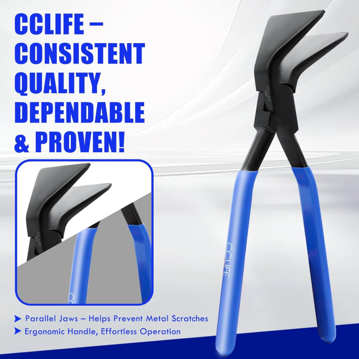 Set de 3 clesti labastri pentru indoit tabla, manere antiderapante 275 mm, otel carbon [7]