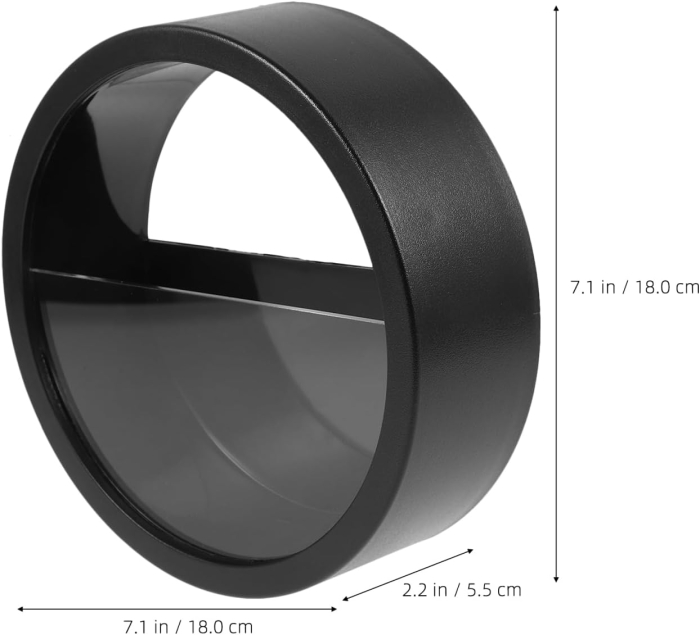 Set de 3 ghivece de perete negre, rotunde, ideale pentru sufragerie, birou și hotel 18x18x5.5 cm [3]