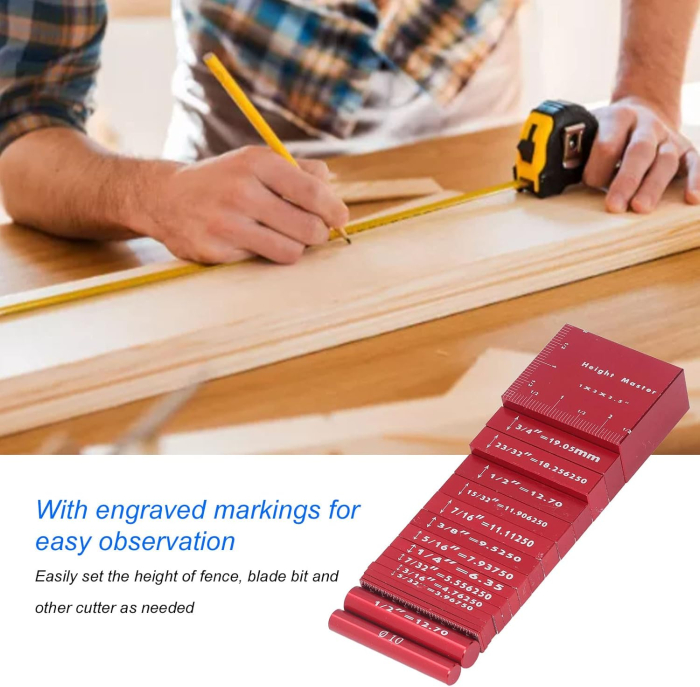 Set de etaloane pentru debitare lemn si metale usoare 17 piese aluminiu [5]