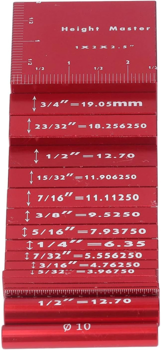 Set de etaloane pentru debitare lemn si metale usoare 17 piese aluminiu [9]
