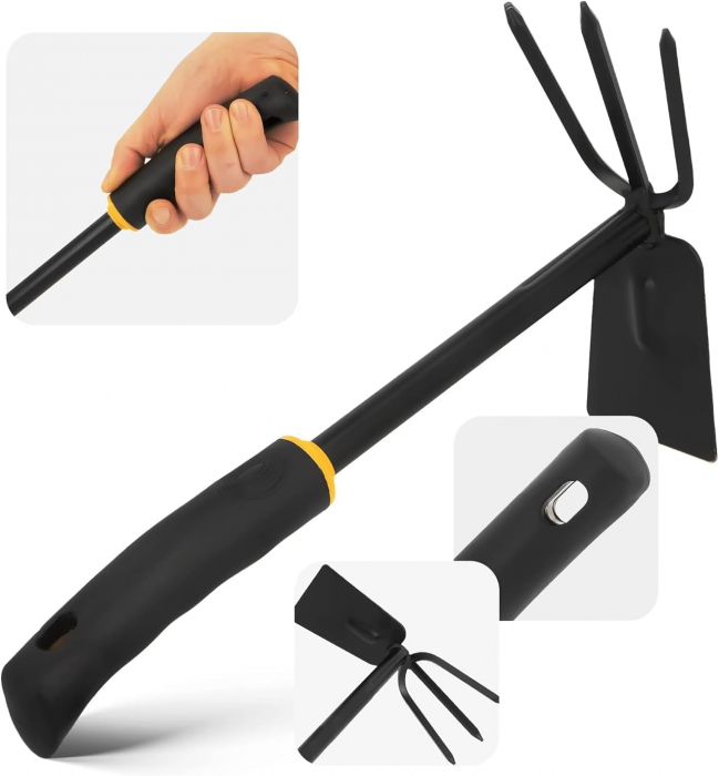 Sapa mica de gradina, din metal cu maner de plastic, 280 cm [3]