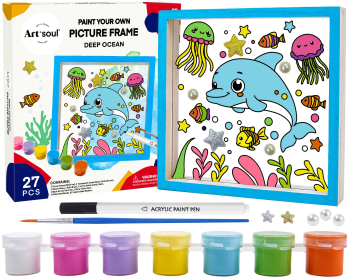 Set pictura vietati marine cu rama lemn 20x20 cm [1]
