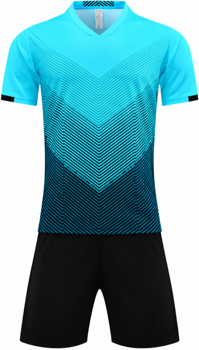 Set albastru Sport Băieți 2 Piese, Tricou și Pantaloni, 100% Poliester, Respirabil, XS, 9-10 ani [3]