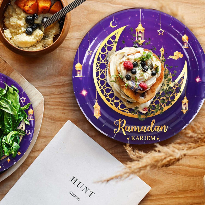 Set vesela unica folosinta pentru petreceri 60 piese 12 invitati-model oriental [6]