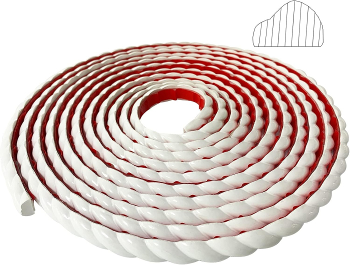 Sfoara decorativa alba autoadeziva 5m x 15mm [6]