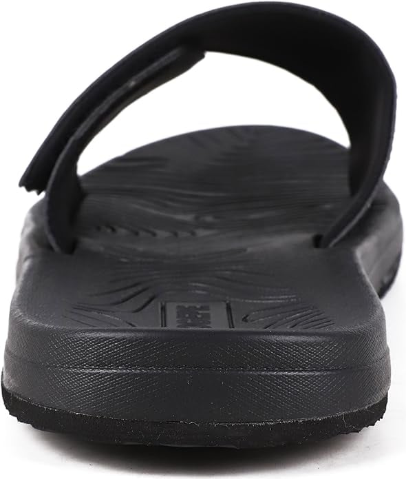 Slapi eleganti cu fixare velcro, talpa din spuma EVA cu elasticitate ridicată, impermeabili, anti-alunecare, Negri 41 [5]