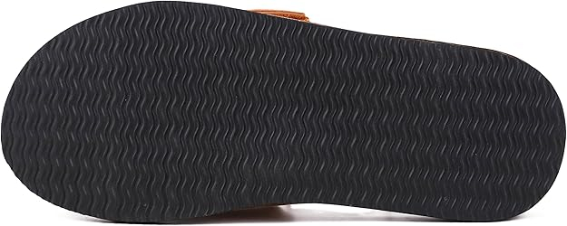 Slapi eleganti cu fixare velcro, talpa din spuma EVA cu elasticitate ridicată, impermeabili, anti-alunecare, Maro 42 [3]