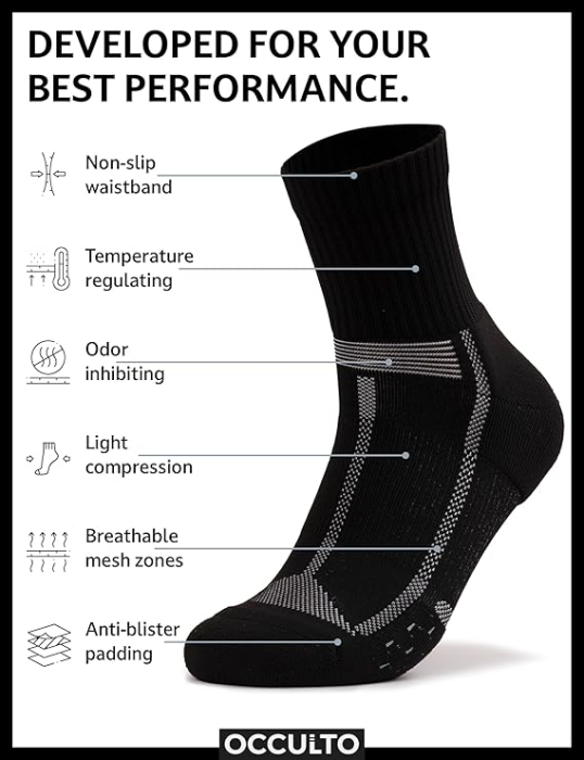 Sosete sport termice unisex, set 4 perechi, 2 negre, 1 bleu, 1 alba, marimea 43-46 [2]