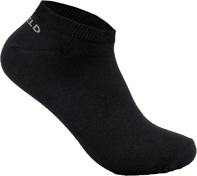 Sosete sport unisex pe glezna, set 12 perechi negre marimea 39-43, bumbac, elastan [2]