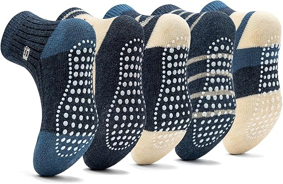 Sosete groase antiderapante p-entru copii, set 10 perechi 2-4 ani [1]