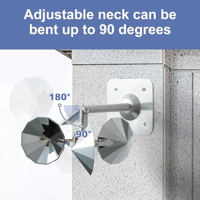 Sperietoare de pasari din aliminiu cu rotatie reflexiva de 360° pentru balcon, gradina, curte [6]