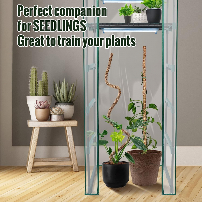Stalpi ajustabili pentru sprijin plante de casa, set 3x76 cm [4]