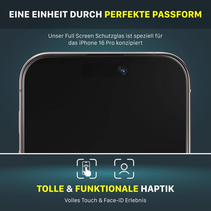 Sticla protectie ecran iphone 16 pro 6,3" set 2 bucati [7]