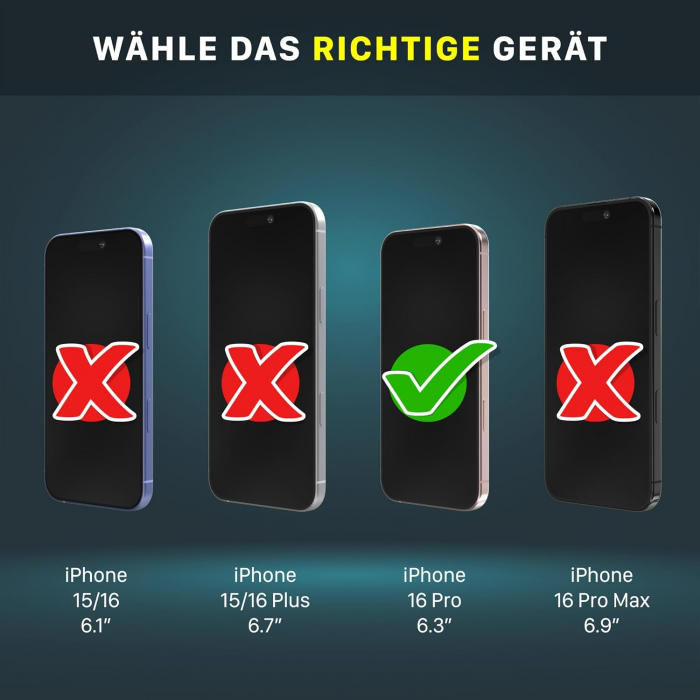 Sticla protectie ecran iphone 16 pro 6,3" set 2 bucati [6]