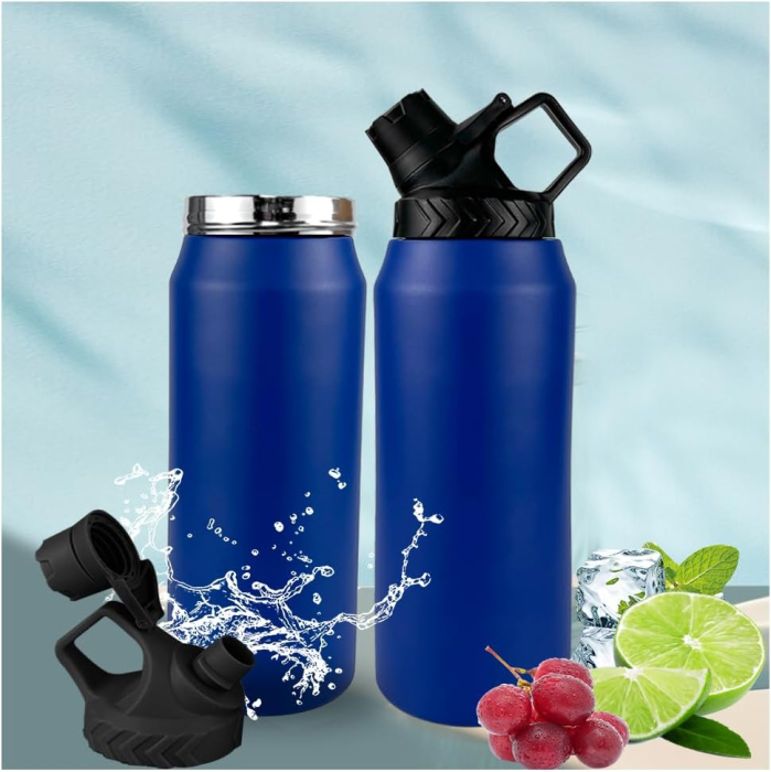 Sticla termica albastra din otel inoxidabil 950 ml [1]