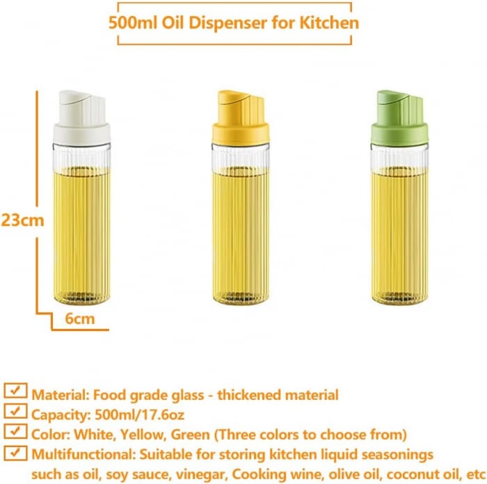 Sticla transparenta cu capac plastic balansabil pentru uleiuri 500 ml [6]