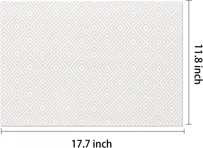 Suport de farfurii pentru servirea mesei 45x30 cm, albstru, set 6 bucati, albe [3]