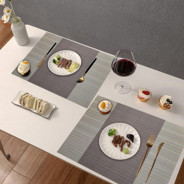 Suport de farfurii pentru servirea mesei 45x30 cm, set 8 bucati, cafea maro [6]