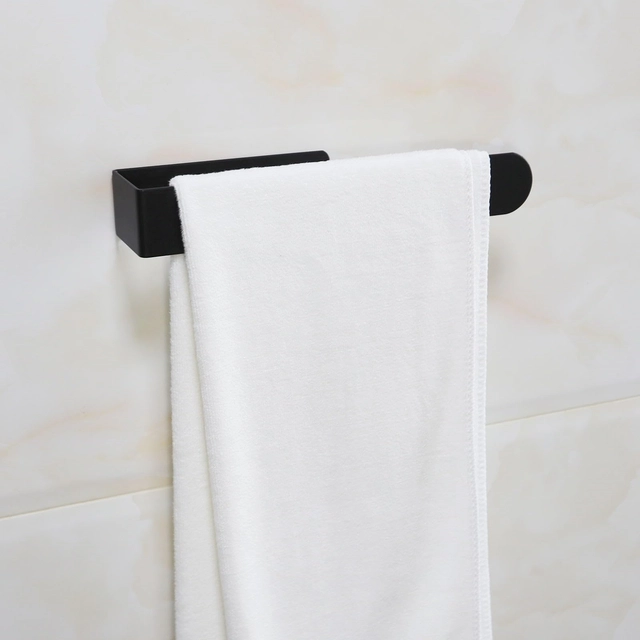 Suport pentru prosoape autoadeziv, fara gaurire Negru - 2 bucati 23 cm [5]