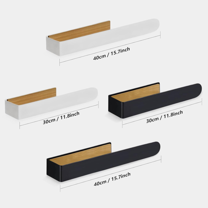 Suport pentru prosoape autoadeziv, fara gaurire Negru 40 cm [8]