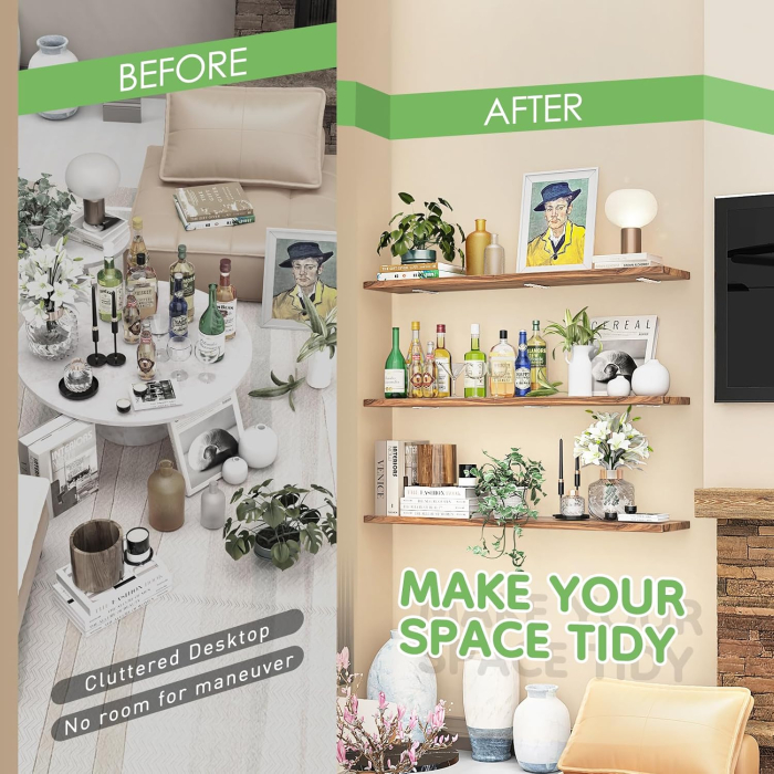 Suporti metalici albi pentru rafturi, 4 bucati de 15 cm cu accesorii pentru 75 kg [3]